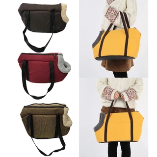 Bolsa De Ombro Para Transporte de Pet Forrada Confortável Cachorro Gato LR-0088