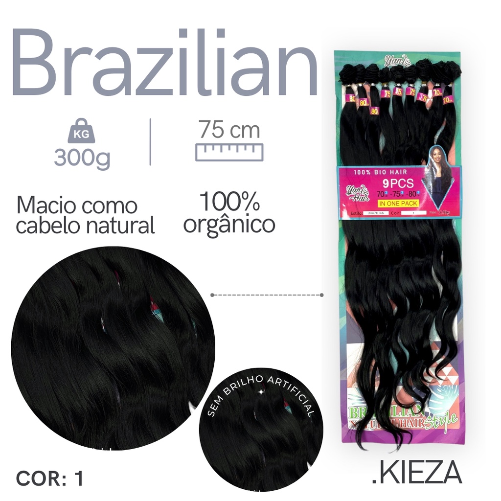 Cabelo Natural liso 75/80 cm 100 gr