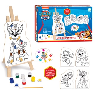 Kit Infantil Colorir Box c/12 Lápis Patrulha Canina