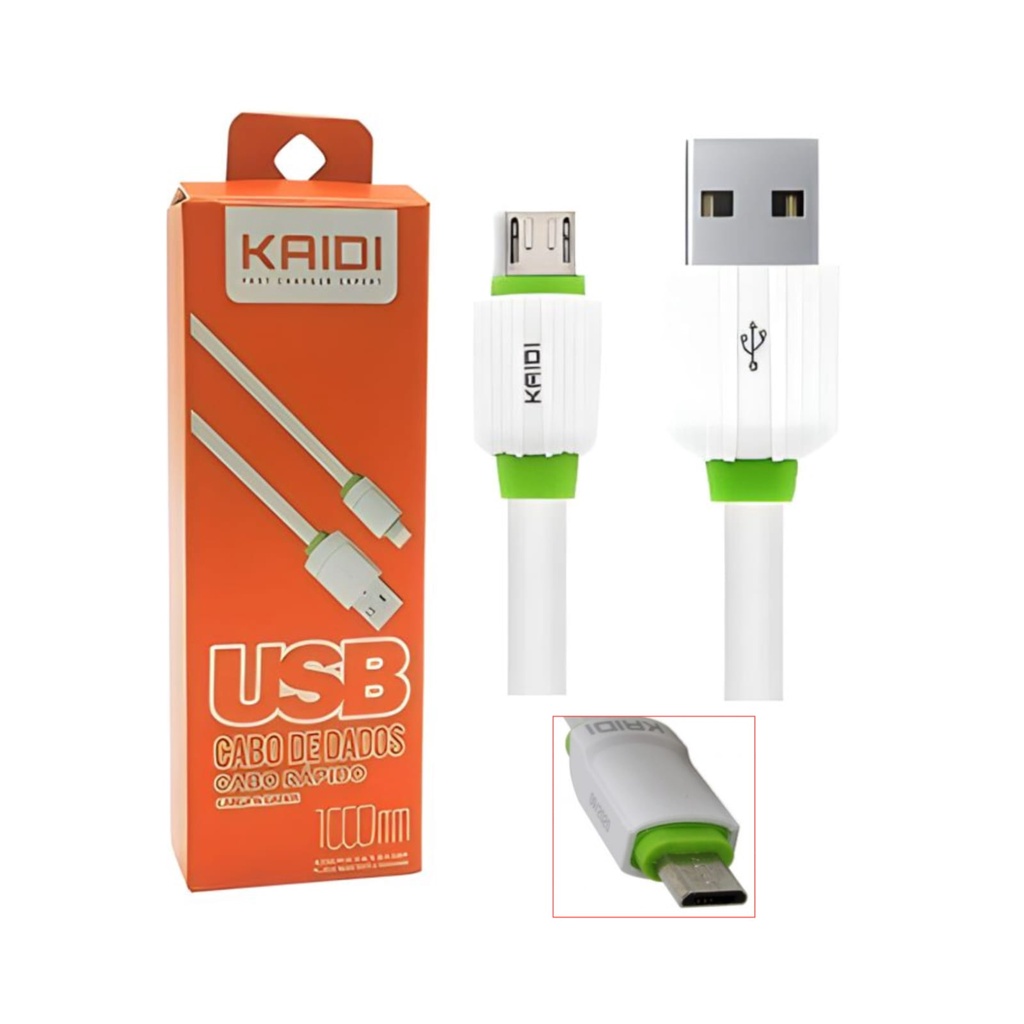 Cabo Carregador Micro Usb V Kaidi Shopee Brasil