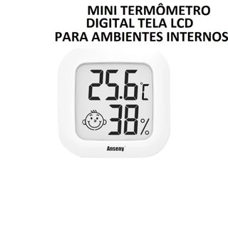 Mini Termômetro Eletrônico Digital De Temperatura Para Ambientes Internos / Bebês / Casa / Com Bateria