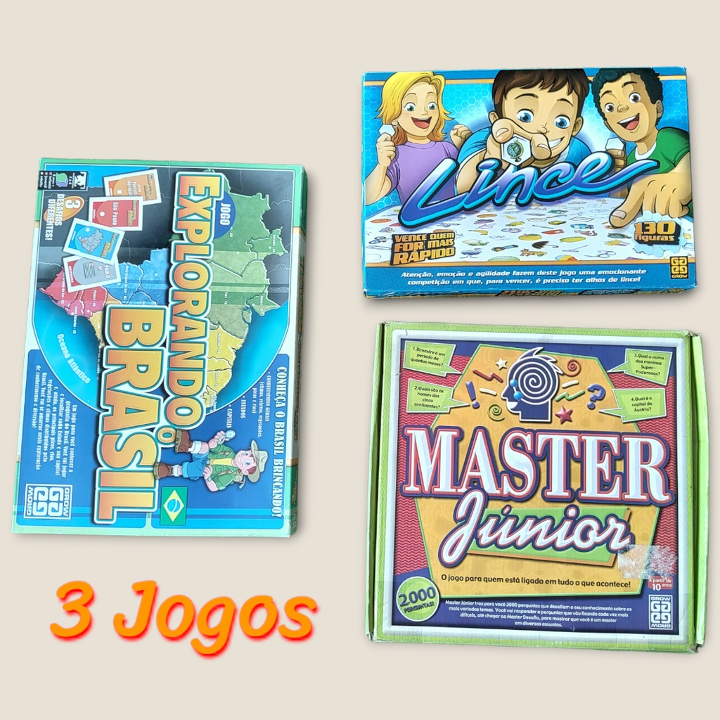 Jogo De Perguntas e Respostas - Master Júnior - Grow - Jogos de Tabuleiro -  Magazine Luiza