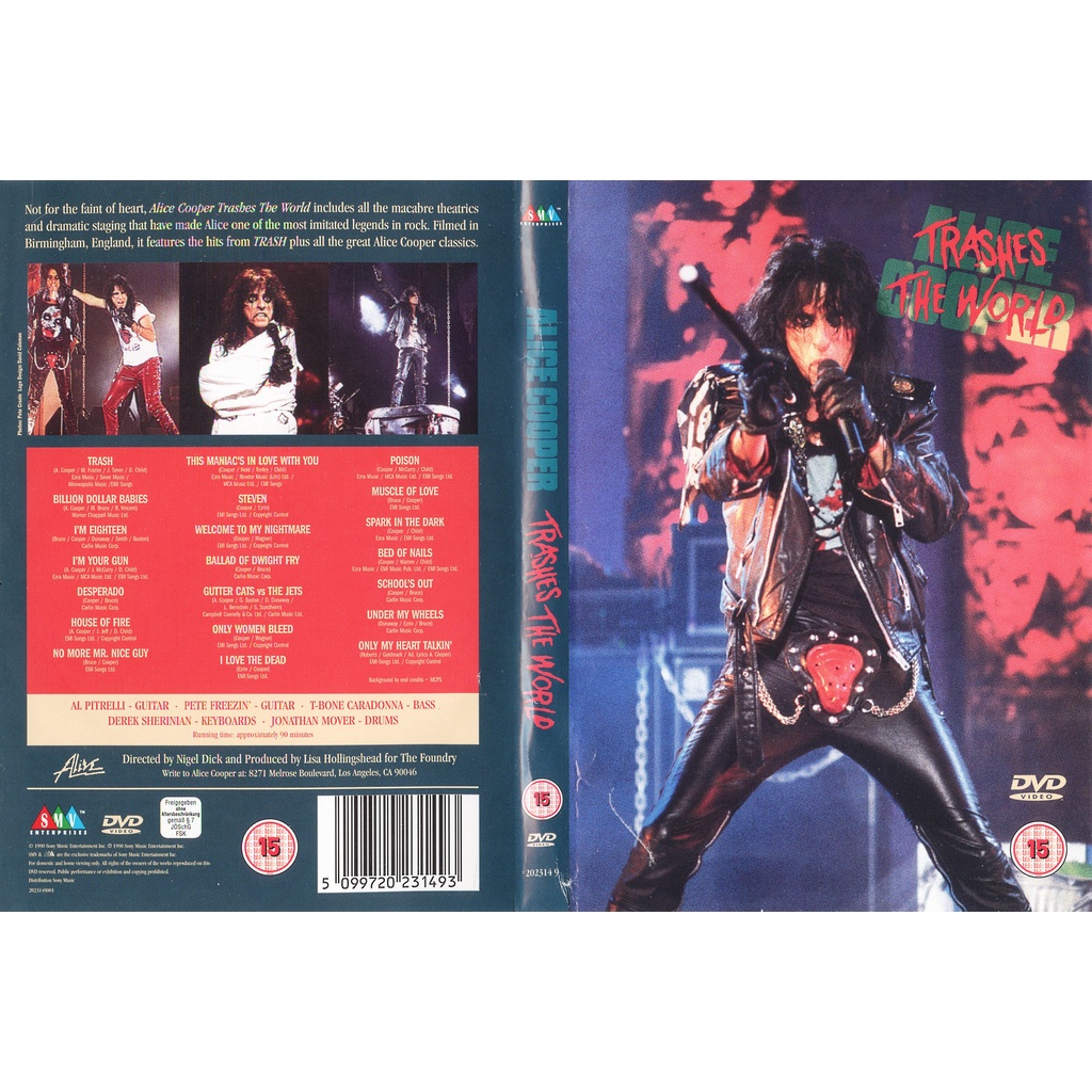 Alice Cooper - Trashes The World 1990 | Shopee Brasil