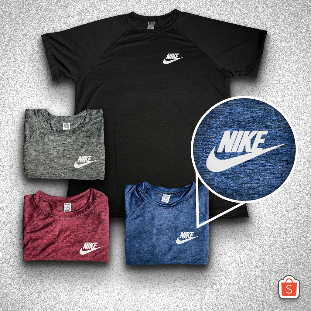 Kit com 5 Camiseta Masculina Dry Fit Anti Suor Refletivo Com Bordado