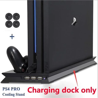 PS4 Pro Console Suporte Vertical 2 Carregador De 2 Ventilador De Resfriamento Para Sony Playstation 4 Cooler PS 4 Acessório