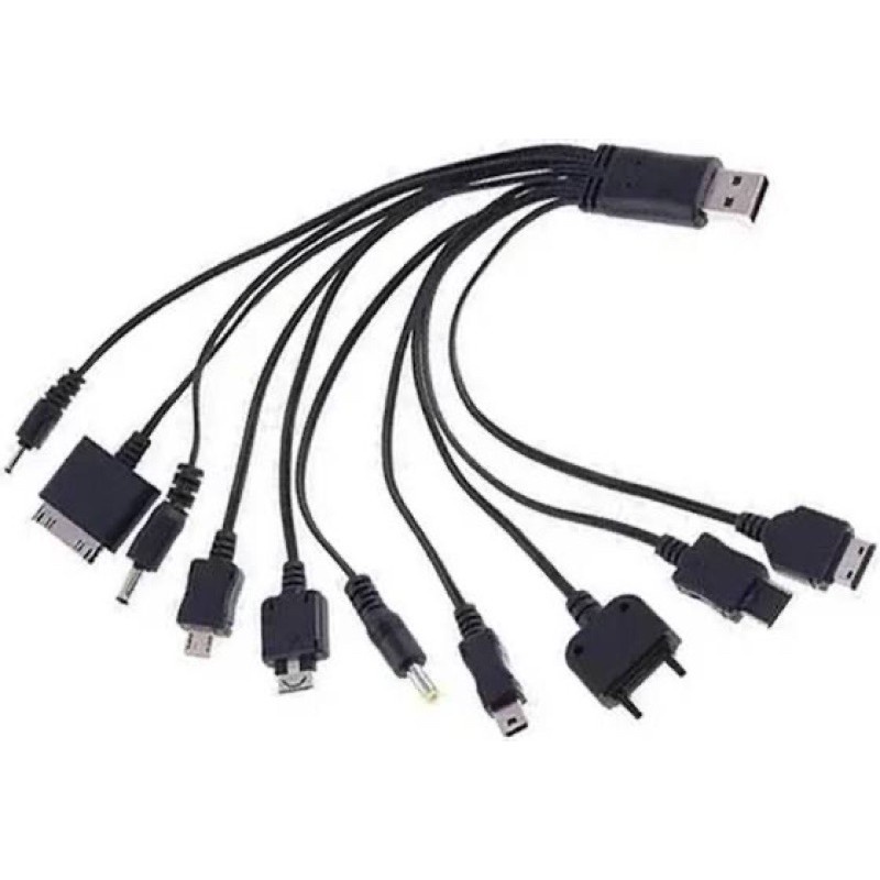 Cabo USB Para Celular 10 Em 1 Universal