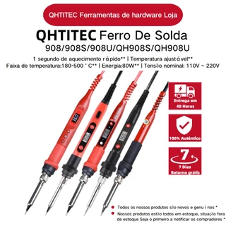 【 QHTITEC 】 JCD 60/80W 110V 220V Ferro De Solda De Temperatura Ajustável Tocha De Soldagem De Estanho Resistência A Altas Temperaturas