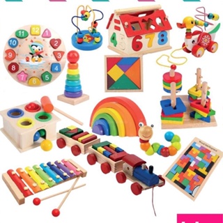 Kit 4 Brinquedos Educativos Pedagógicos De Madeira 2 Anos - Frete Gratis -  MX