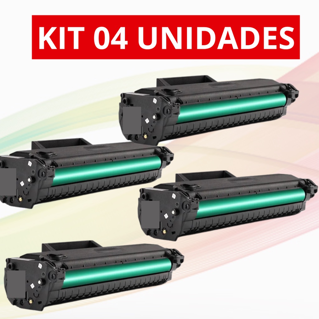 Kit 04 Cartucho Toner Hp 105a W1105a Sem Chip 107a 107w Novo 100% ...