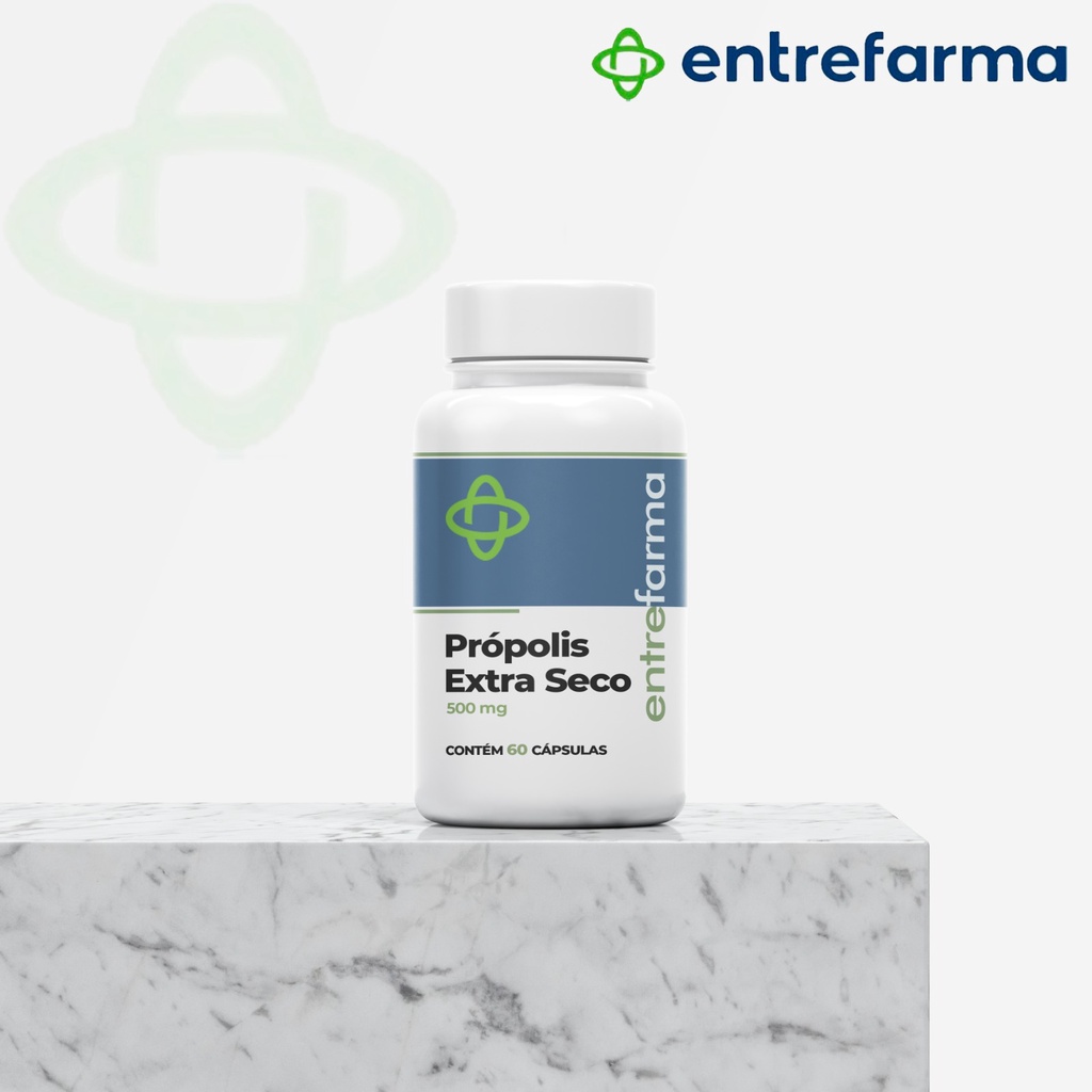 Própolis Extra Seco 60 Cápsulas 500mg Propriedades Antiinflamatórias ...