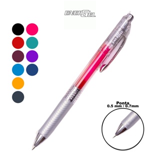 Caneta Gel PENTEL Energel Infree Retrátil 0,5mm / 0,7mm