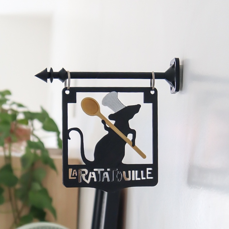 Placa Decorativa Filme Ratatouille - Disney Pixar