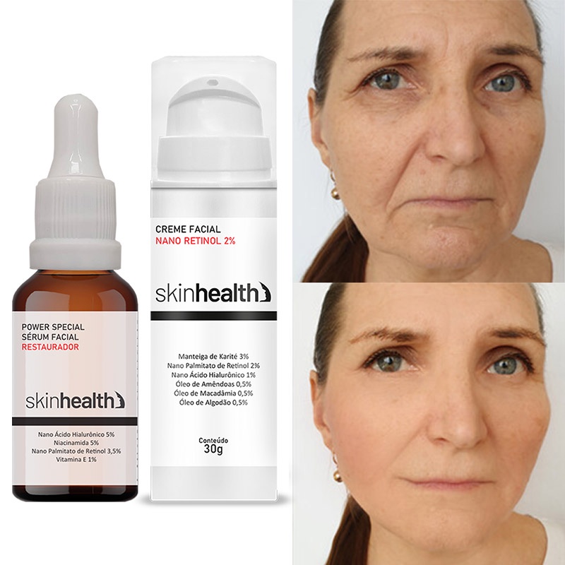 Kit Retinol Para Pele Madura Estimula Colágeno Antirrugas | Shopee Brasil
