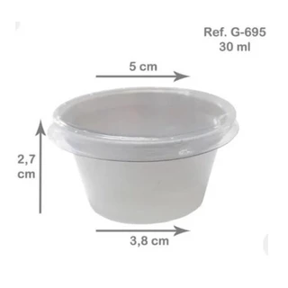 Pote Molho 30ml 695 C/tampa - 700 Unidades g695