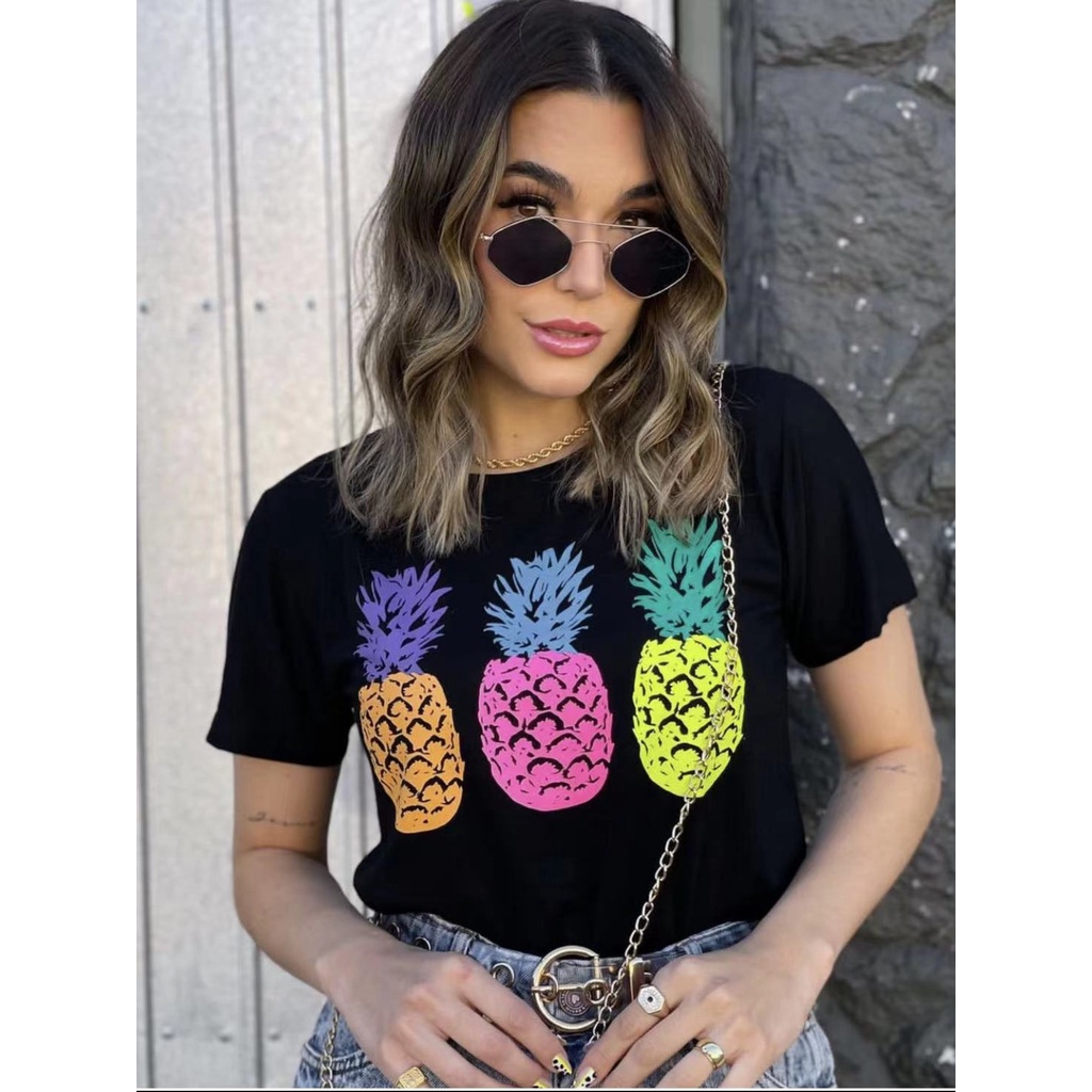 Blusa feminina hot sale pineapple