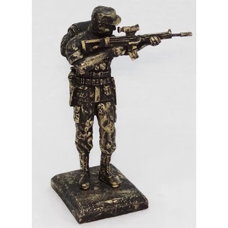 Miniatura Boneco Militar Ab 317 Comandos Em Resina