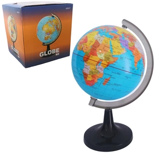 Globo Terrestre Escolar Giratório De Mesa Mapa Mundi 24cm