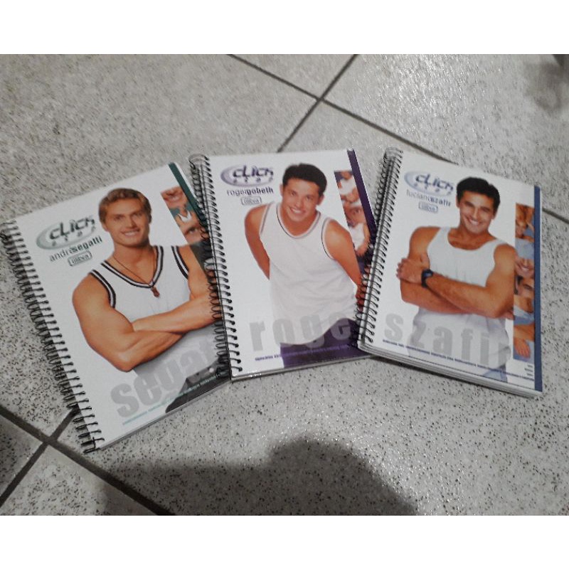 Coleção de cadernos antigos Click Tilibra anos 2000