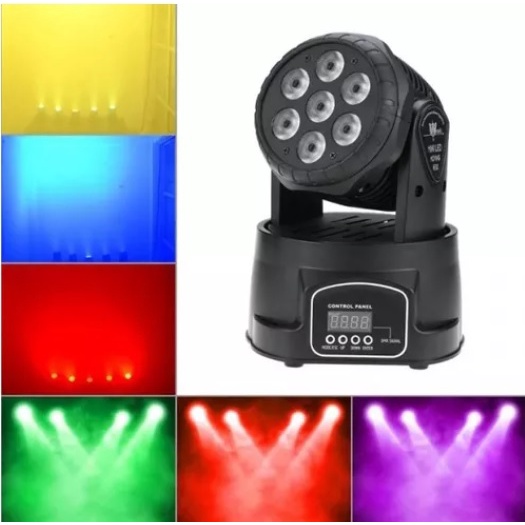 leonoah Canhão Luz Moving Head 7 Leds Rgbw Profissional Lk293 | Shopee Brasil