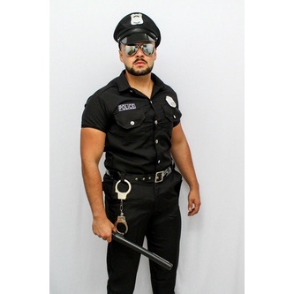 Fantasia Policial Masculina Adulto + Acessórios - Cosplay