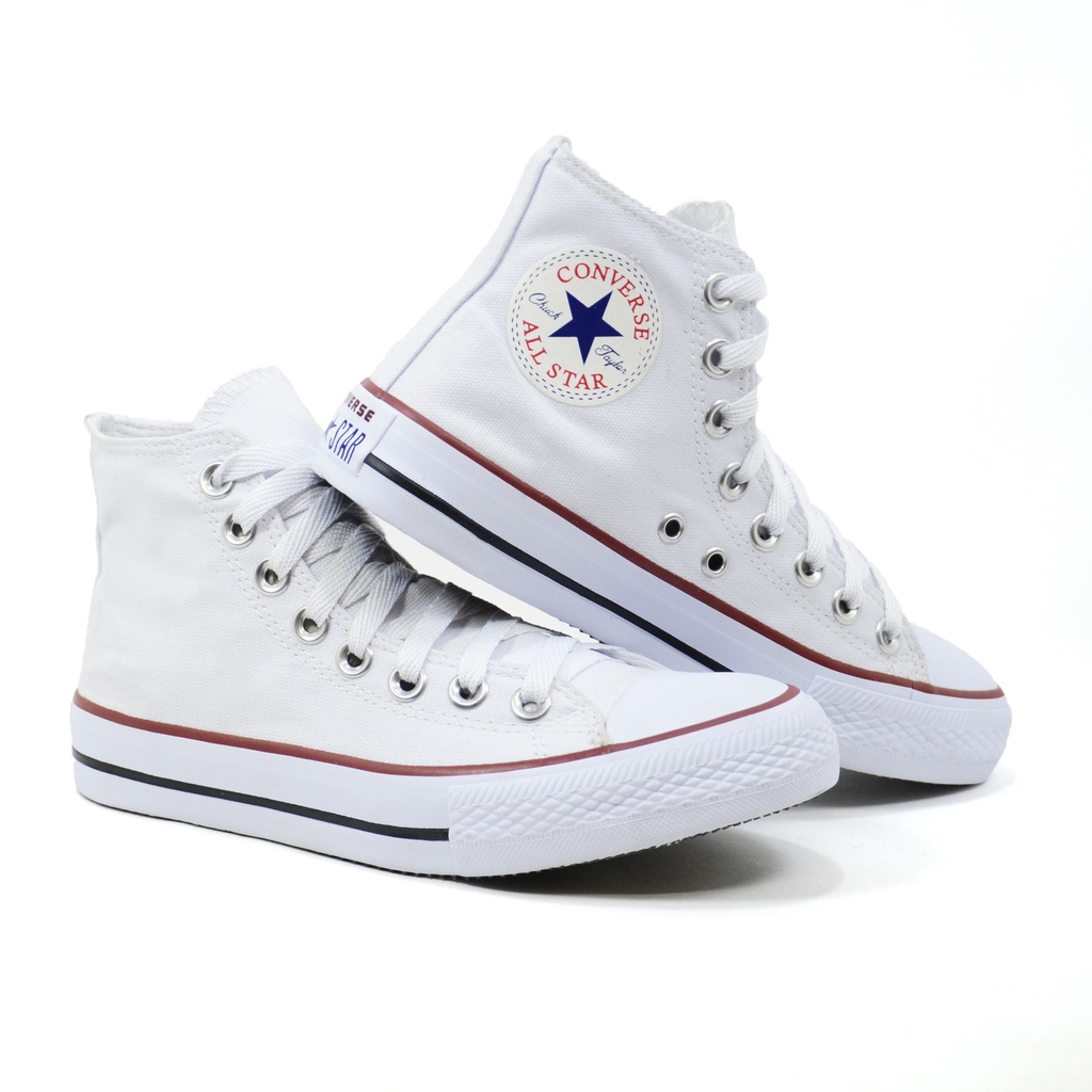 Tênis Cano Alto Botinha All Star CONVERSE - Branco - Envio Imediato - Unissex
