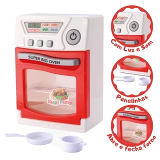Brinquedo Fogão Com Som e Luz Samba Toys Forno Abre e Fecha em Oferta na Shopee