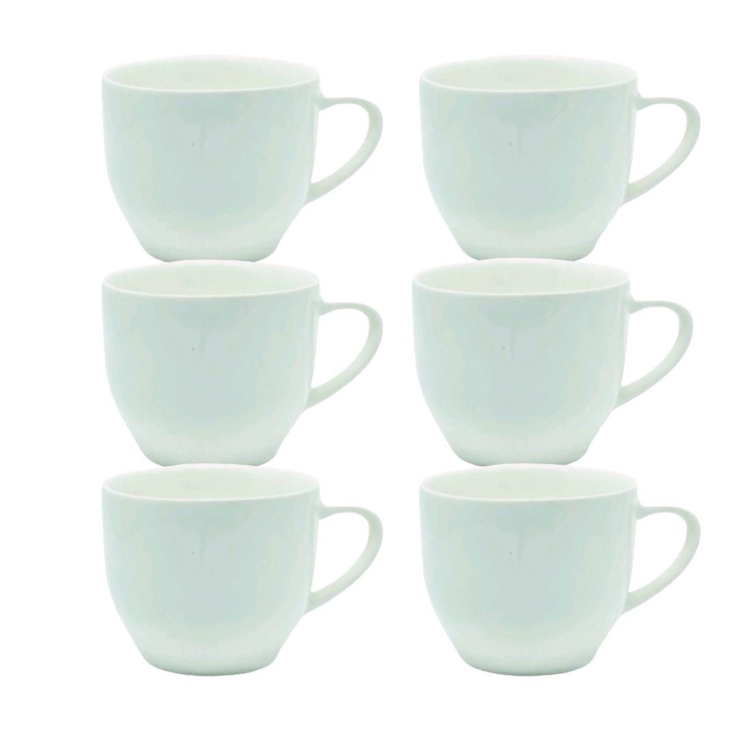 Jogo 6 Xícara Chá Café Branca 170Ml Porcelana na Americanas Empresas