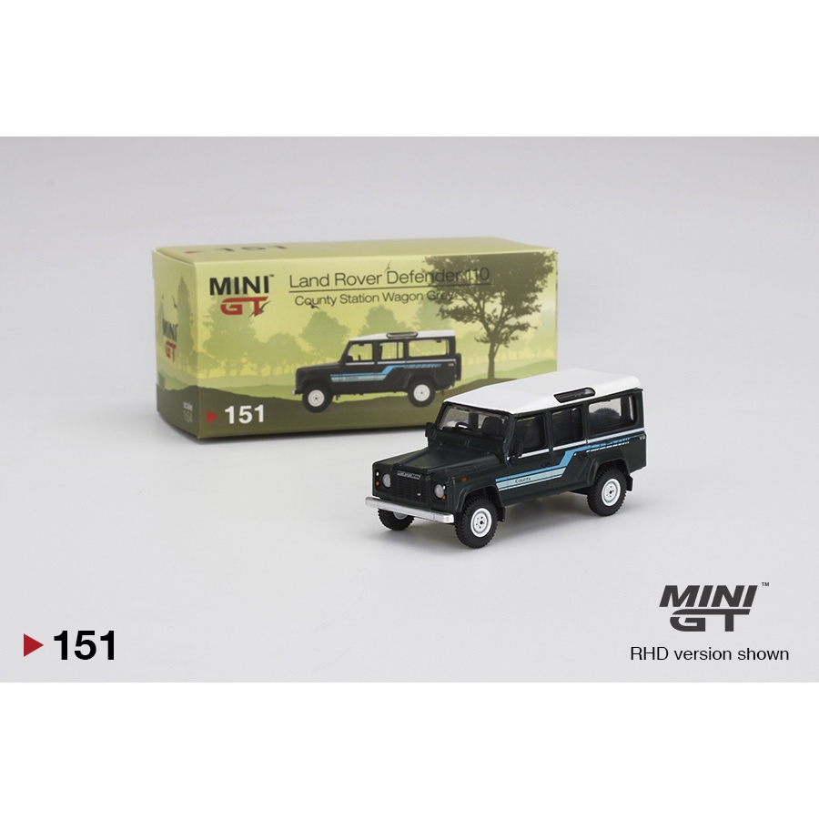 Mini GT MGT00151 151 Land Rover Defender 110 1985 County Station