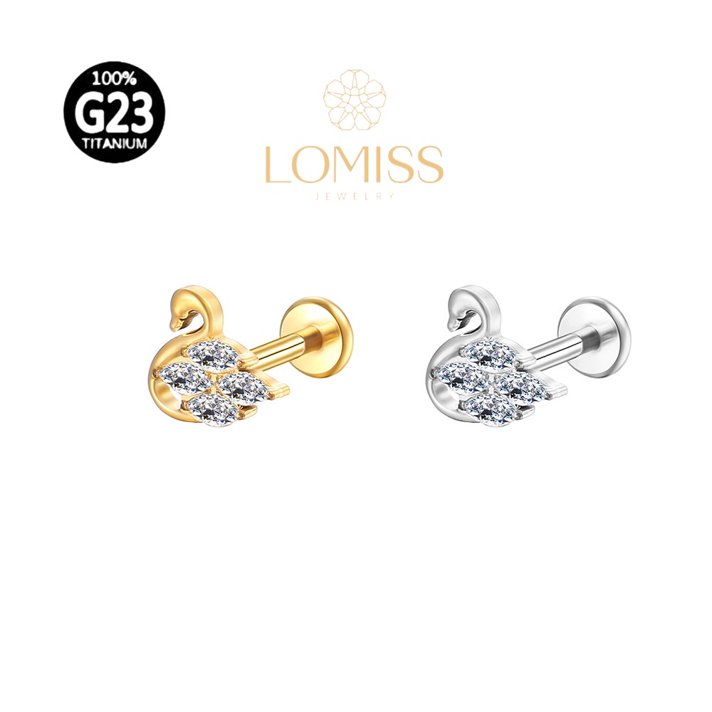 YADOCA Piercings Helix Tragus G23 Titane - Lot Hypoallergénique Argent Or Pour Oreille