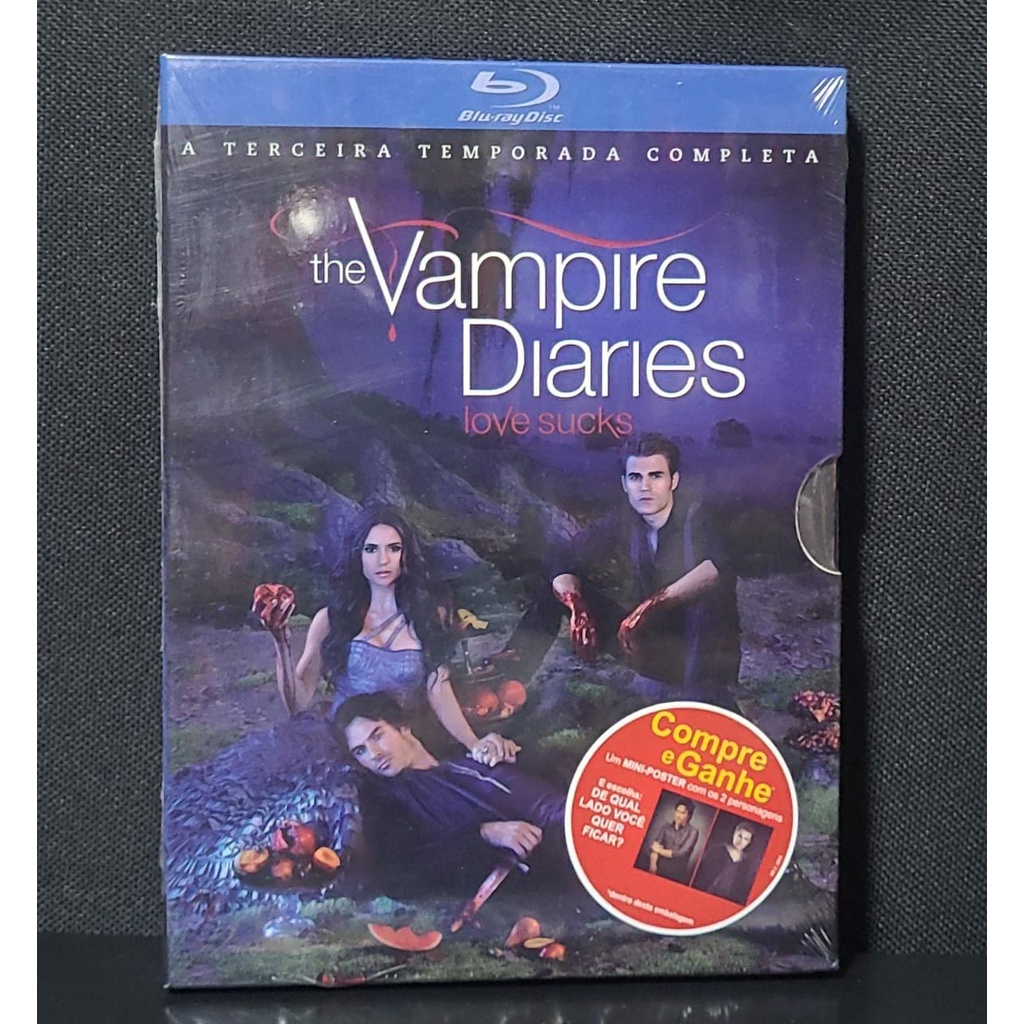 Blu-Ray - The Vampire Diaries - 3ª Temporada Completa - 4 Discos ...