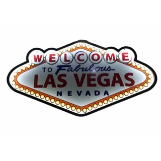 Placa Led Painel Luminoso Las Vegas Vintage Decoração Poker