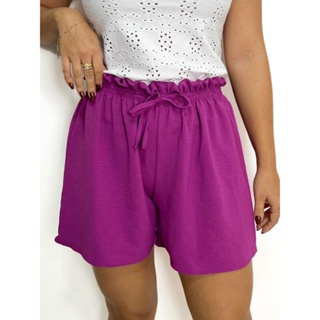 Short Feminino Tecido Duna com Elástico