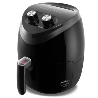 FRITADEIRA ELETRICA SEM OLEO AIR FRYER BRITANIA BFR46VI 4,6LT INOX/VERMELHA  220V 1500W - Fritadeira Elétrica Sem Óleo Air Fryer Britânia BFR46VI 4,6LT  Inox/Vermelha 220V 1500W - BRITANIA