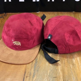 Bone Five Panel Strapback Aba Reta Ursal Red