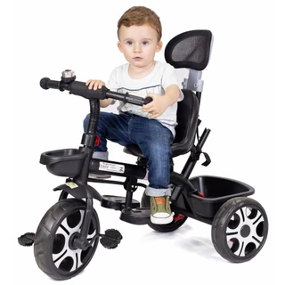 Carrinho de Passeio Bebê Triciclo com Haste Empurrador Zupa Até 25 kg