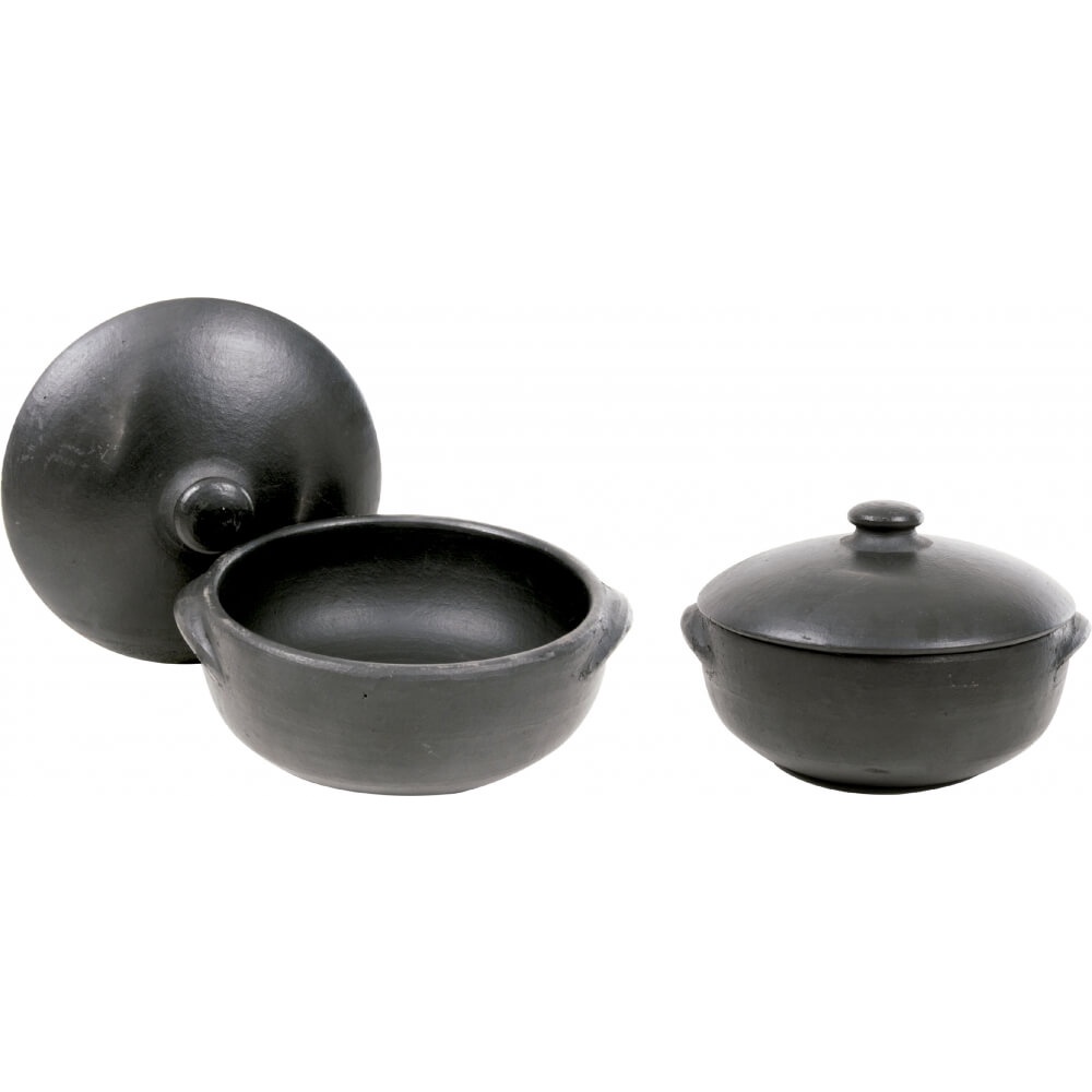 Panela de Barro Capixaba Rasa Para Moquequinha (1 Pessoa)