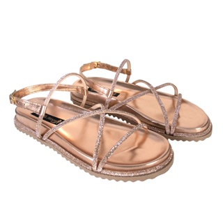 Sandalia Feminina Papete Birken Lançamento Promoção Varias Cores Metalizado Rose/Preta/Branca Pronta Entrega Envio Imediato