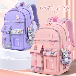 Mochila Para Crianças Alunos Do Ensino Fundamental Três A Seis Graus Novo Estilo Leve E Redutora De Bordo