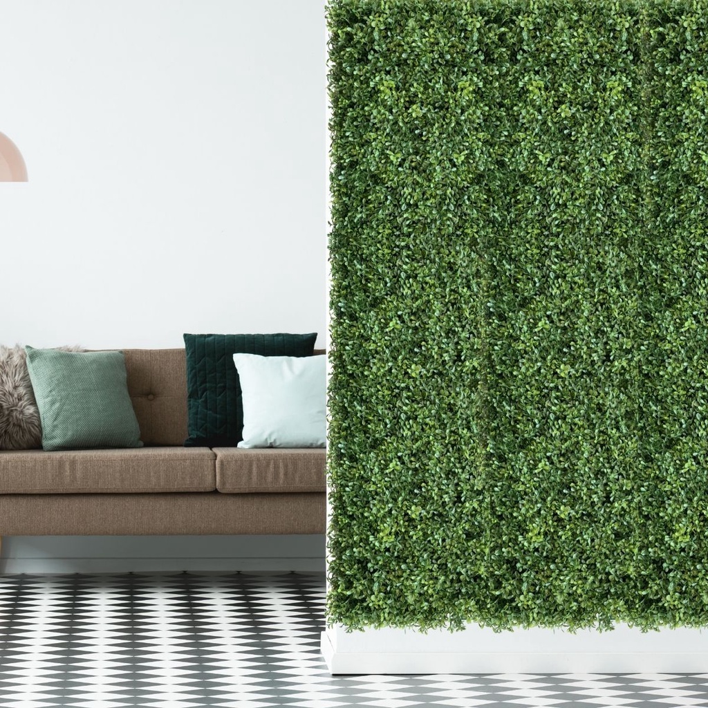 1 Placa de Folhagem Artificial Para Parede Folha de Amendoim 40x60cm