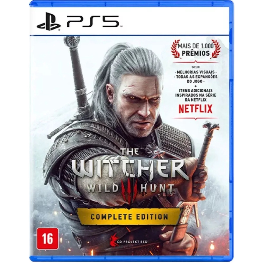 The Witcher 3 Complete Edition Ps5 Mídia Física Novo Lacrado Pronta Entrega