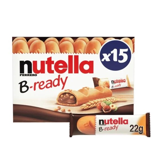 CAIXA BISCOITO NUTELLA B - READY ORIGINAL 15 UNIDADES DE 22GR | Shopee ...