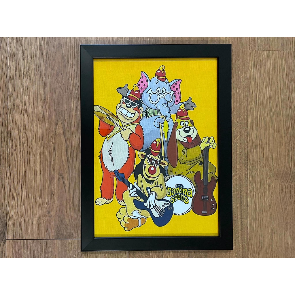 Quadro Banana Splits programa de TV anos 70 bonecos retro | Shopee Brasil