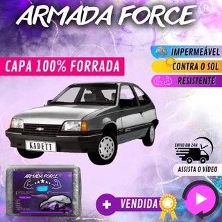 Capa Cobrir Carro KADETT 100% Forrada Armada Force 100% Impermeável Protege Sol Chuva Poeira Anti UV