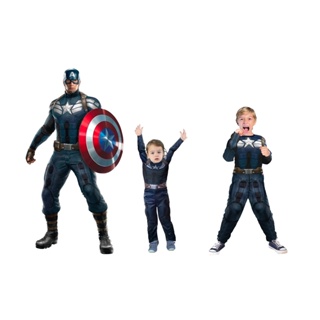 Fantasia Capitão America 1 Infantil Longa Rubies Com Máscara G 9