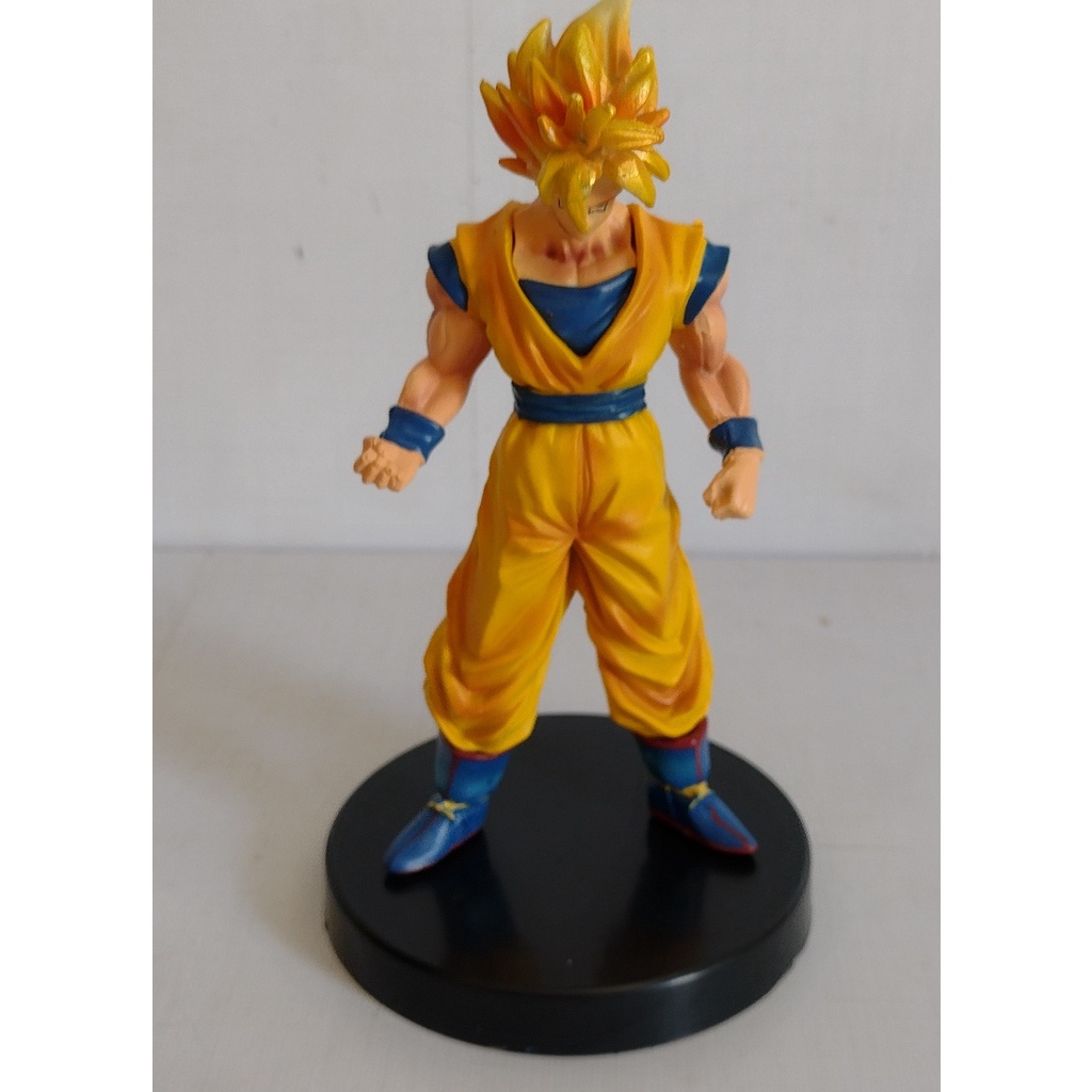 Estátua Goku Super Sayajin Dragonball Super Big Size 26cm Nf