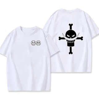 Camiseta 100% Algodão Barba Branca One Piece Anime Mangá Unissex