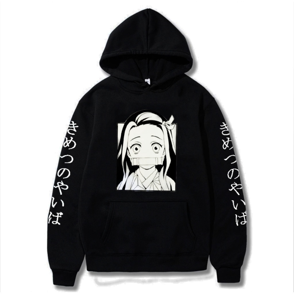 Moletom feminino com capuz fofo anime Demon Slayer desenho Nezuko  estampado, A, XX-Small