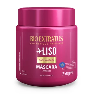 Máscara +Liso Bio Extratus Hidratação e Reconstrução - 250g Cabelo Liso
