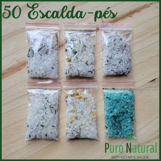 50 Escalda-pés - Puro Natural - Mimo Clientes - Sem Etiqueta - Lembrancinha - Revenda - SPA de pés