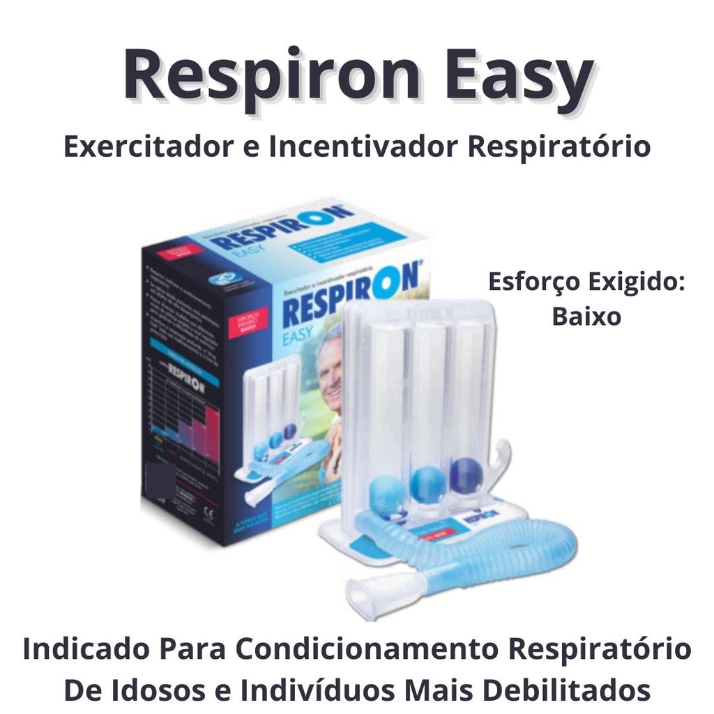 Respiron Easy Exercitador e Incentivador Respiratorio para Fisioterapia ...